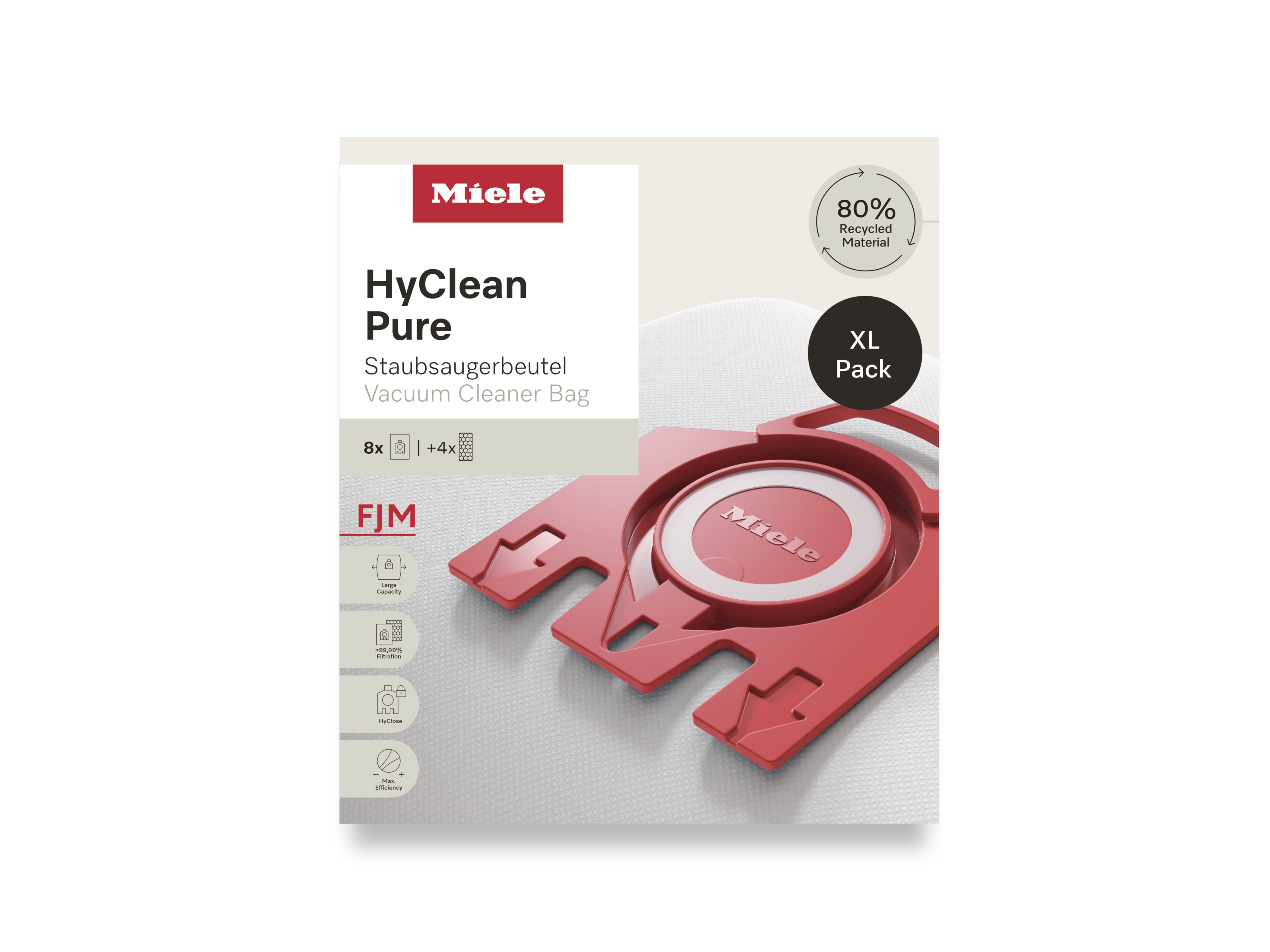 Комплект мешков-пылесборников HyClean Pure FJN XL Miele в официальном магазине Miele в Тюмени, доставка в пределах Тюмени и России. Артикул 12498160. Лучшие цены, самый большой каталог в России, техника в наличии, быстрая доставка. Комплект мешков-пылесборников HyClean Pure FJN XL Miele купить в Тюмени | Всегда в наличии! | Артикул 12498160 | Официальный сайт