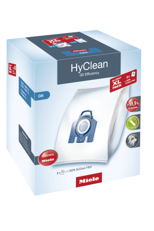 Комплект мешков пылесборников Allergy XL Pack 2 HyClean GN + фильтр HA 50 Miele купить в Тюмени | Всегда в наличии! | Артикул 10632880 | Официальный сайт